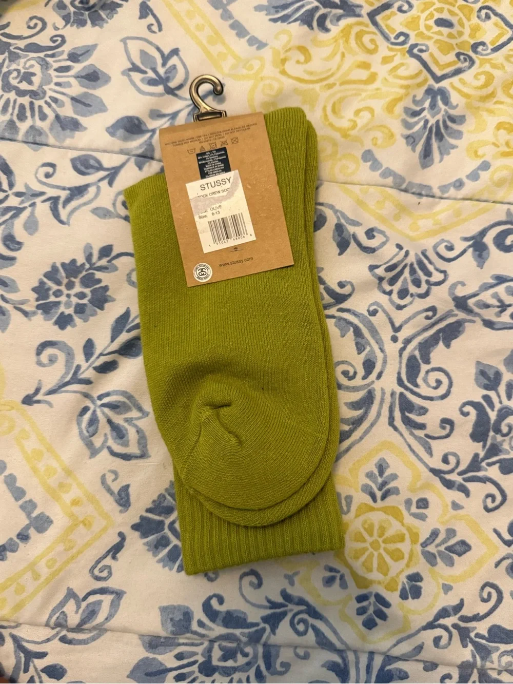 Stussy Helvetica Green Socks